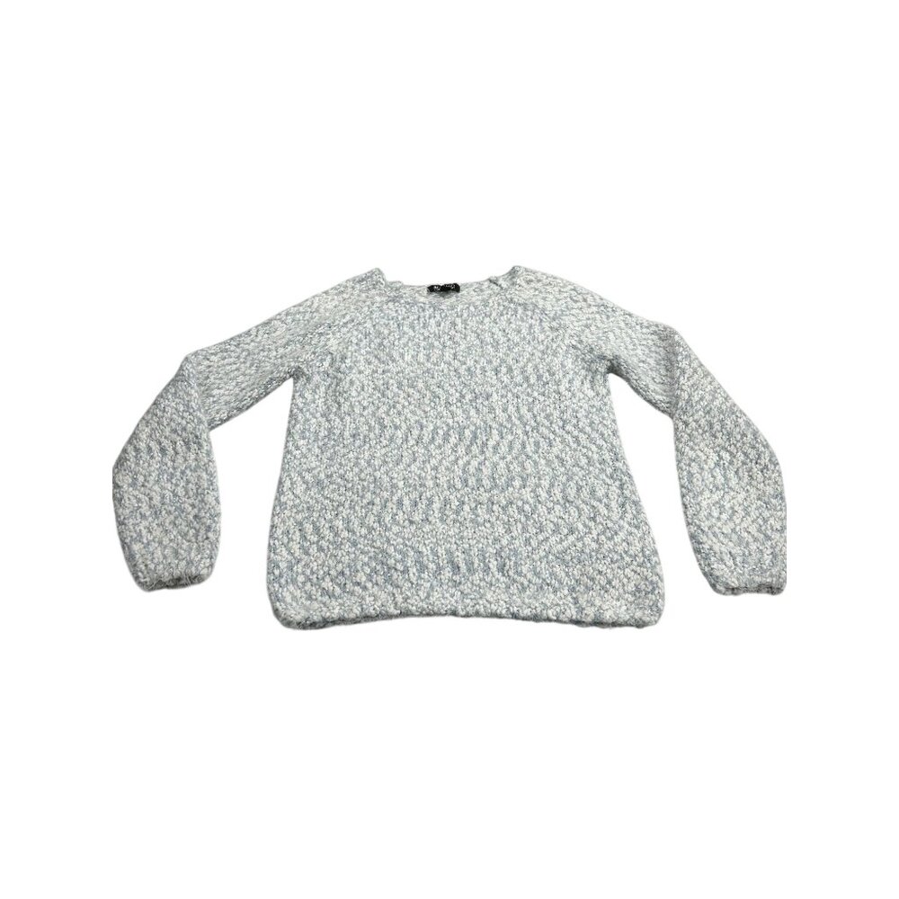 Buffalo David Bitton Womens Textured Knit Sweater M Light Blue & White - Picture 4 of 11